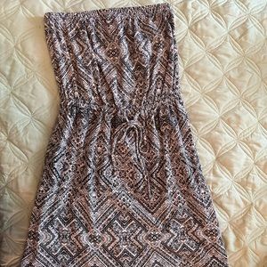 Casual strapless dress